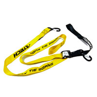 RACETECH TIE DOWNS W/SAFETY LOCK YELLOW