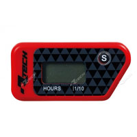 RACETECH WIRELESS ERASABLE HOUR METER RED