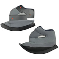 Hjc Cl-y Red Snaps Cheek Pads Grey