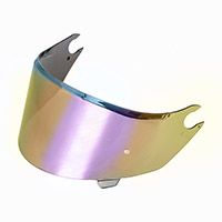 Premier Commander Visor mirrored red