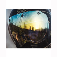 Visor Premier Mx 3 botones oro cromado