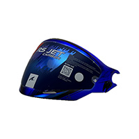 Visera Shark Rs Jet espejada azul