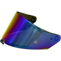 Kyt KX-1 Race Gp Visier verspiegelt Iridium