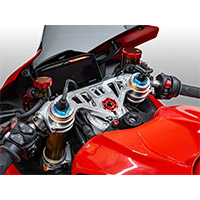 Piastra Superiore Di Sterzo Dbk Gp Edition Panigale V4 Argento - img 2