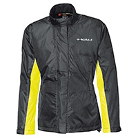 Chaqueta de lluvia Held Spume negro amarillo fluo