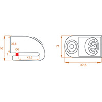 Kovix Kd6-bm Alarm Disc Lock Steel