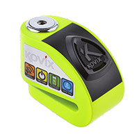 Bloqueo de disco de alarma Kovix KD6 verde fluo