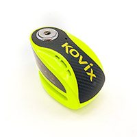 Bloque de disco con alarma Kovix KNX10 verde fluo