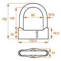 Kovix Ksu102 U-lock - 2