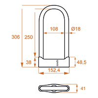 Kovix KSU250 U-Lock - 2