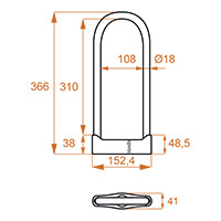 Kovix KSU310S U-Lock - 2