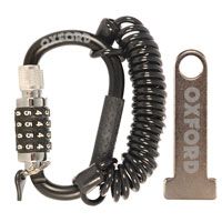 Oxford Lidlock Combination Carabiner Helmet Lock