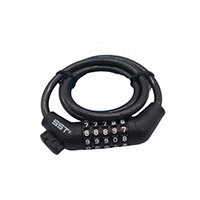 SST Combination Spiral Padlock negro