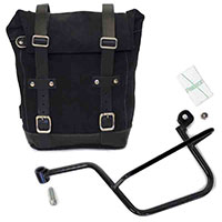 Unit Garage Side Bag In Split Leather With Sx Frame