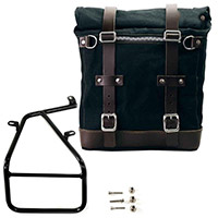 Borsa laterale Unit Garage Canvas NineT nero marrone