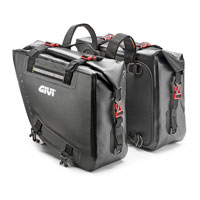 GIVI bolsas laterales negras impermeables 15 + 15 lt