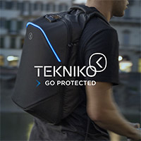 InTempo Tekniko Led Rucksack schwarz blau - 2