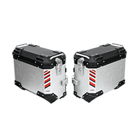 Maletas Laterales Loboo Pike Tracker 37/37L plata