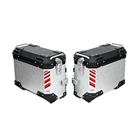 Maletas Laterales Loboo Pike Tracker 45/45LT plata