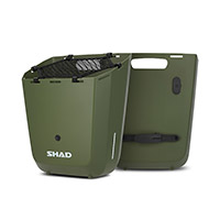 Shad Bike Box 20l Fixed Mount Bag Green