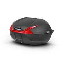 Shad Sh47 Top Case Black Red