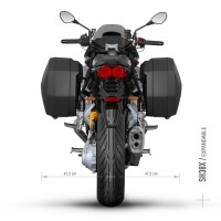 Juego de Bolsas Shad SH38X Alu + Sistema 3P para Moto Guzzi V100 Mandello 23 - img 2