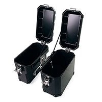 Valises latérales Unit Garage Atlas 40-34L noires - 3