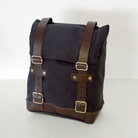 Unit Garage Borsa Canvas Nero Marrone