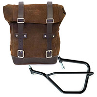 Unit Garage Leather Bag+sx Frame Grey