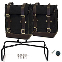 Kit Valigie Unit Garage Canvas R Ninet Nero Marrone