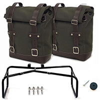 Unit Garage Canvas R Ninet Side Bags Kit Green