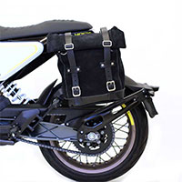 Unit Garage Borsa Cuoio+telaio Husqvarna 401 Nero