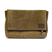 Bolso de cuero Unit Garage Messenger Fezzan gris