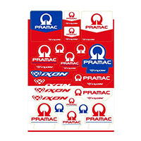 Stickers Set Ixon Sti1 Pramac 22 Rosso