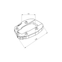 Extensión Caballete Lateral Puig Multistada V4 Estándar