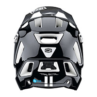 100% Trajecta Helmet Black White