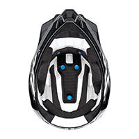 100% Trajecta Helmet Black White - 4