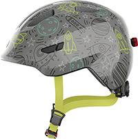 アバススマイリー3.0LEDキッドヘルメットブルーレインボー