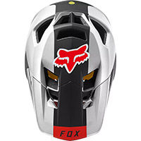 Casco Fox Proframe Blocked negro blanco - 3