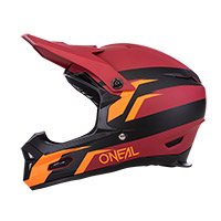O Neal Fury Stage Bike Helmet Red Orange - 2