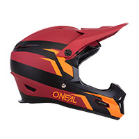 O Neal Fury Stage Bike Helmet Red Orange - 3