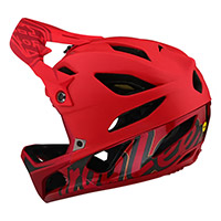 Troy Lee Designs Stage Signature Casco rojo - 2