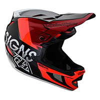 Troy Lee Designs D4 Composite Qualifier rojo plata - 4