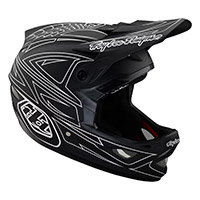 Casque Troy Lee Designs D3 Fiberlite Spiderstripe noir - 4