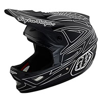 Casco Troy Lee Designs D3 Fiberlite Spiderstripe Nero