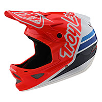 Casco Troy Lee Designs D3 Fiberlite Silhouette Rosso