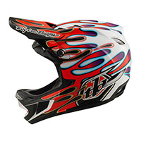 Casco Troy Lee Designs D4 Composite Overspray rojo