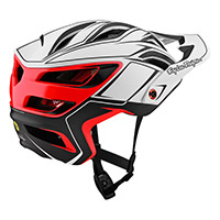 Troy Lee Designs A3 Mips Pin Helm weiß rot - 2