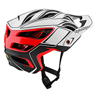 Casco Troy Lee Designs A3 Mips Pin blanco rojo