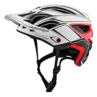Casque Troy Lee Designs A3 Mips Pin Blanc Rouge